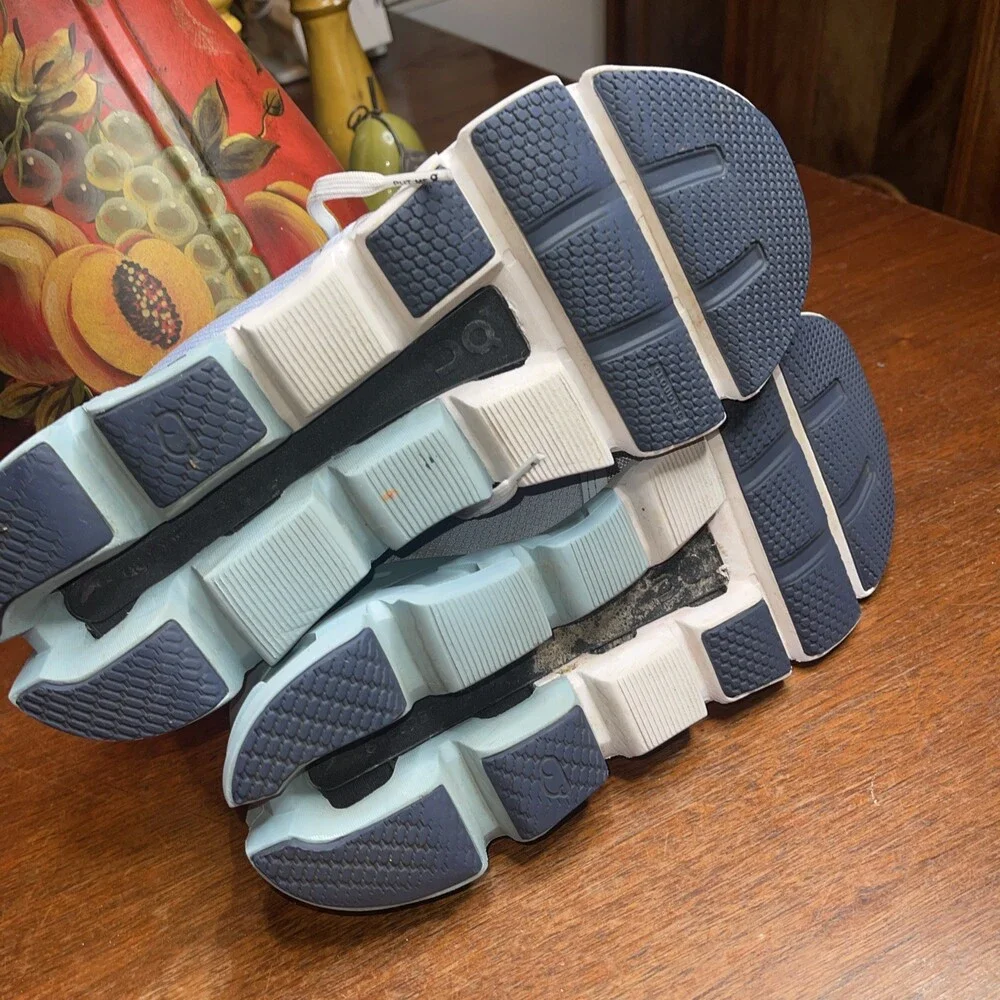 On Cloudflyer 4.0 Nimbus Cobble Blue Grey Running Shoes 71.98668 • Women Sz 11M